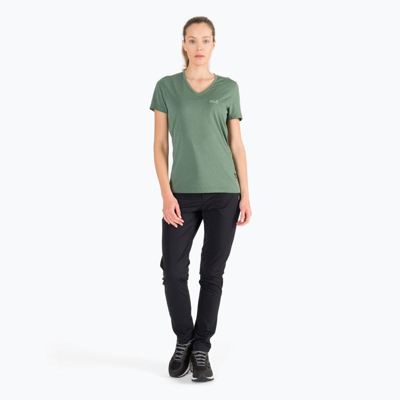 Jack Wolfskin dámske trekingové tričko Crosstrail green 1801692_4311 6