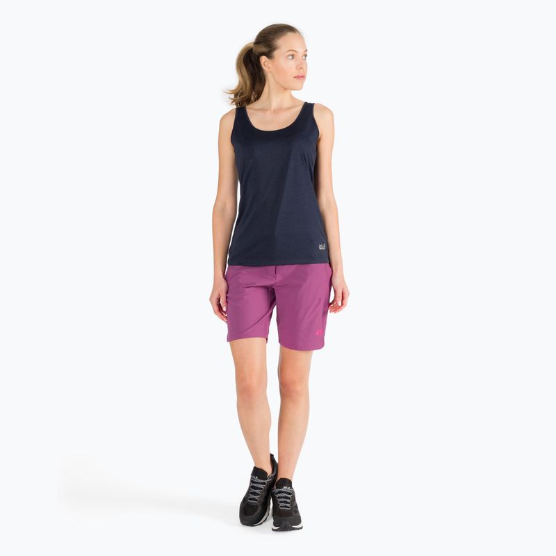 Jack Wolfskin dámske trekingové tričko Pack & Go Tank navy blue 1807282_1010 2
