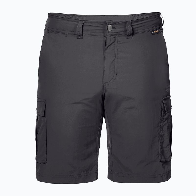 Jack Wolfskin pánske trekingové šortky Canyon Cargo grey 1504201_6168 5