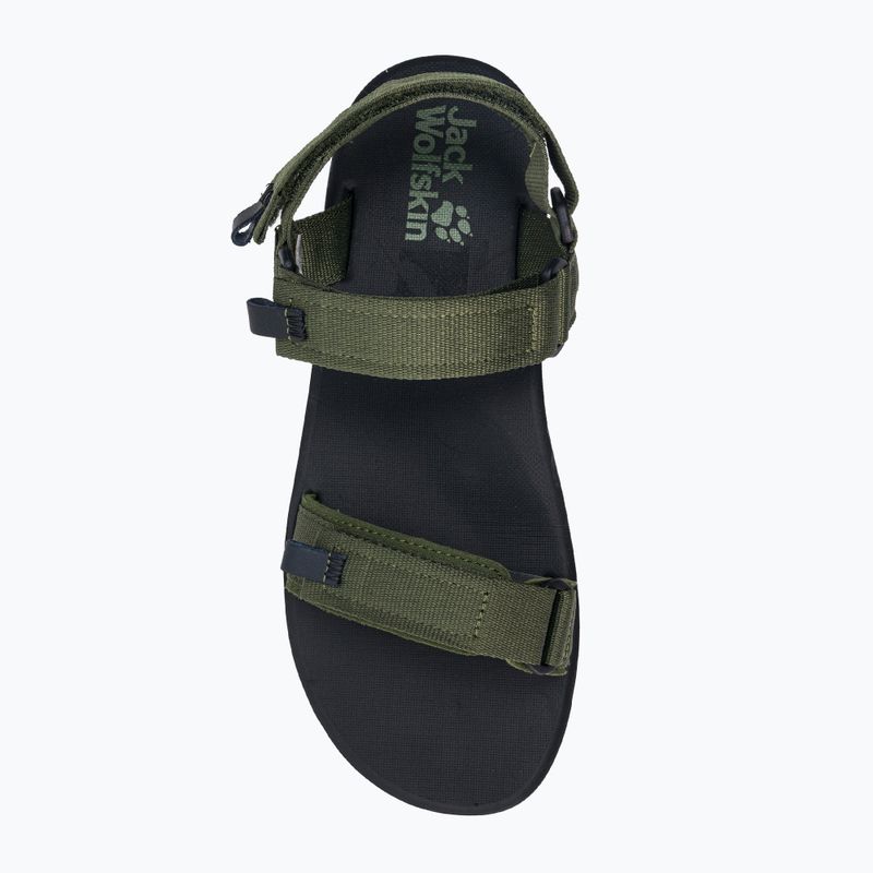 Jack Wolfskin pánske zelené trekingové sandále Outfresh 4039441_4298 6