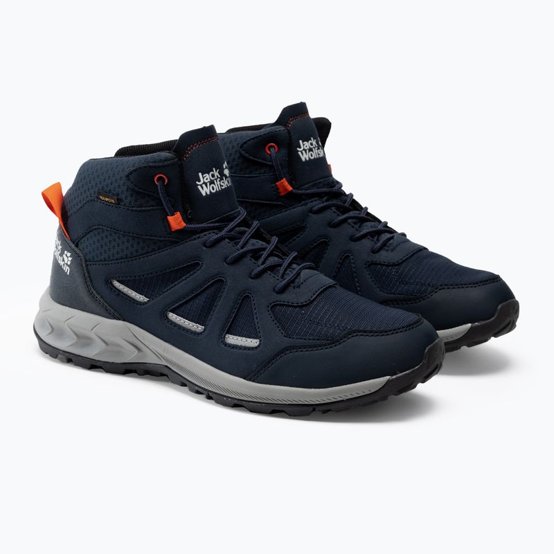 Jack Wolfskin pánske trekové topánky Woodland 2 Texapore Mid navy blue 4051261_1178 5