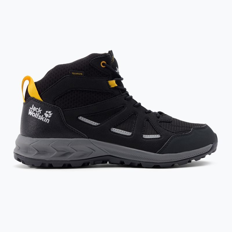 Jack Wolfskin pánske trekové topánky Woodland 2 Texapore Mid black 4051261_6055 2