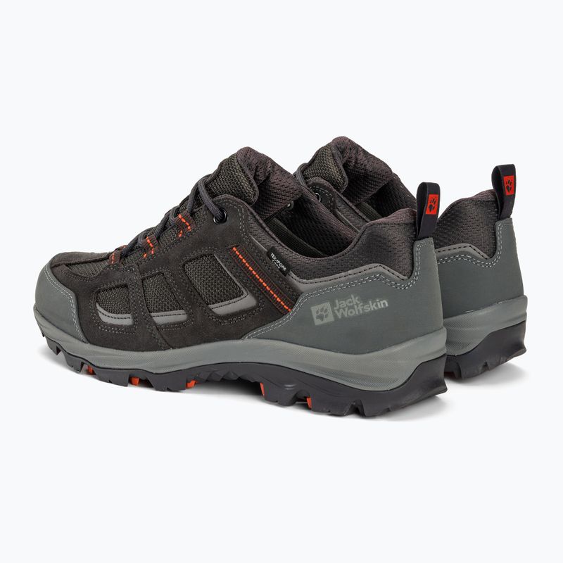 Pánske trekové topánky Jack Wolfskin Vojo 3 Texapore Low grey/orange 3