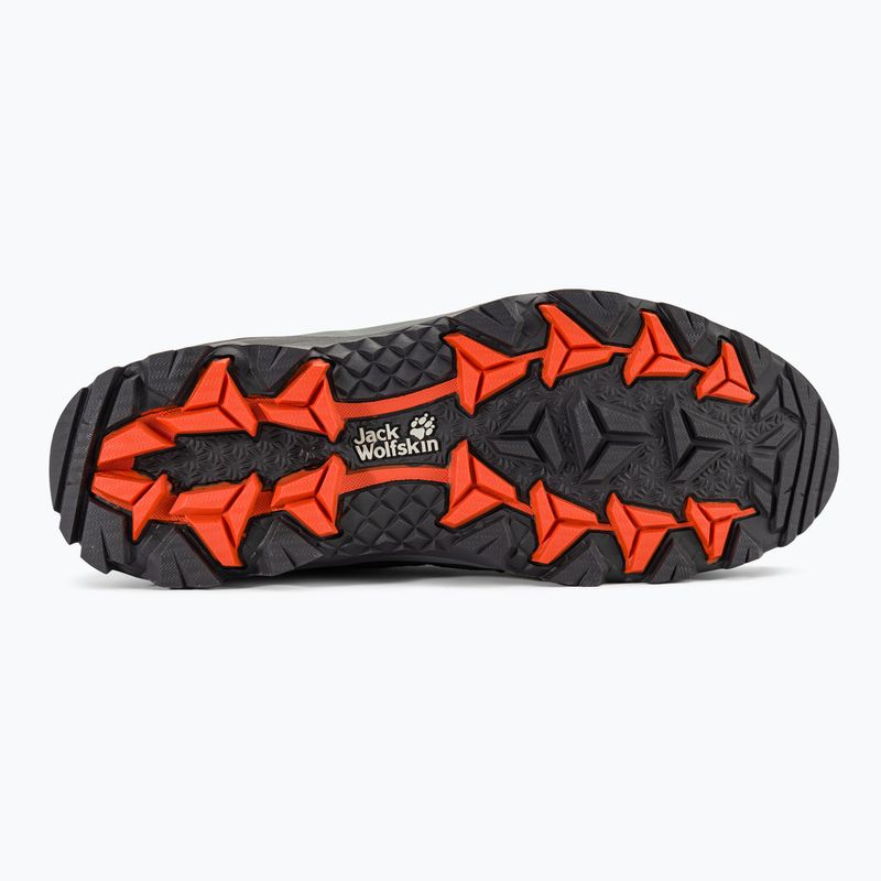 Pánske trekové topánky Jack Wolfskin Vojo 3 Texapore Low grey/orange 5