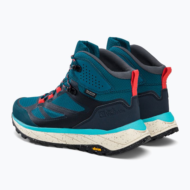 Jack Wolfskin dámske trekové topánky Terraventure Texapore Mid blue 4049991 3