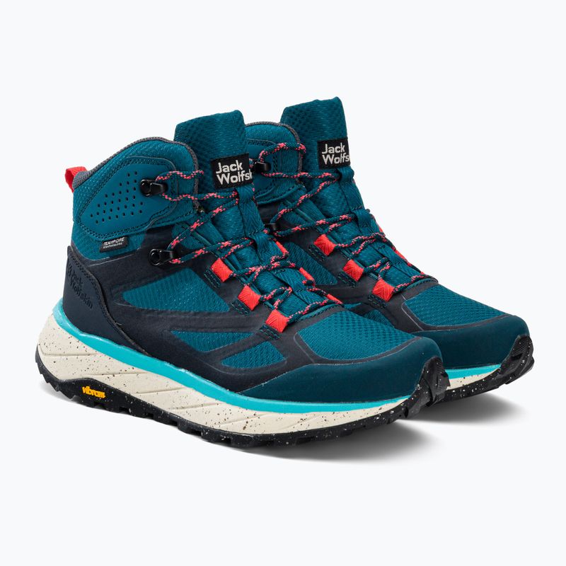 Jack Wolfskin dámske trekové topánky Terraventure Texapore Mid blue 4049991 4