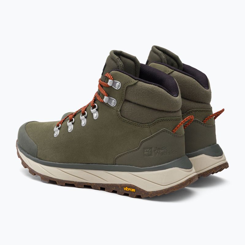 Jack Wolfskin pánske trekové topánky Terraventure Urban Mid green 4053561 3