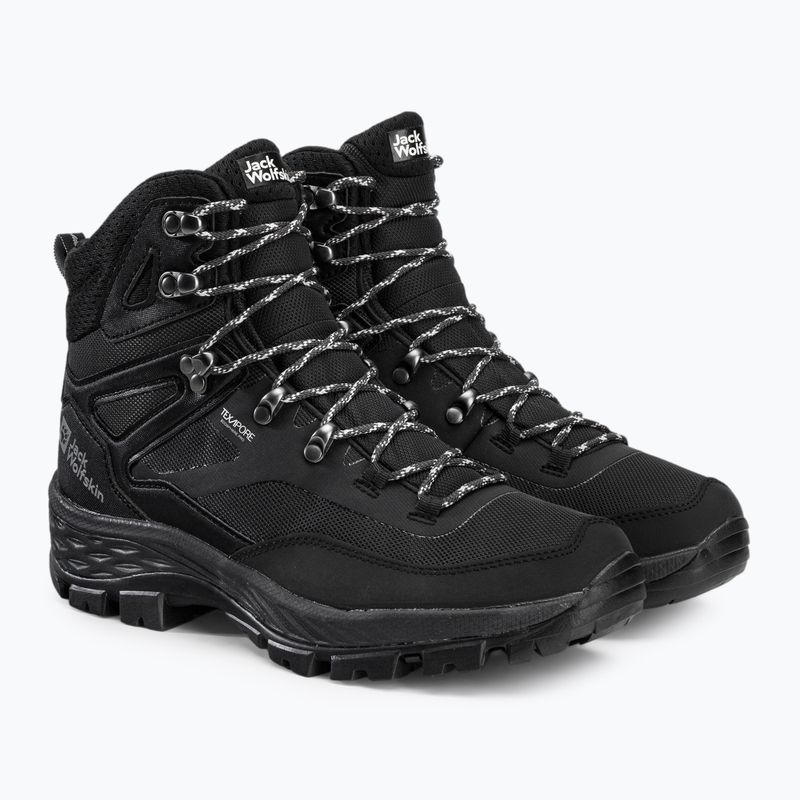 Jack Wolfskin pánske trekové topánky Rebellion Guide Texapore Mid black 4053791 5