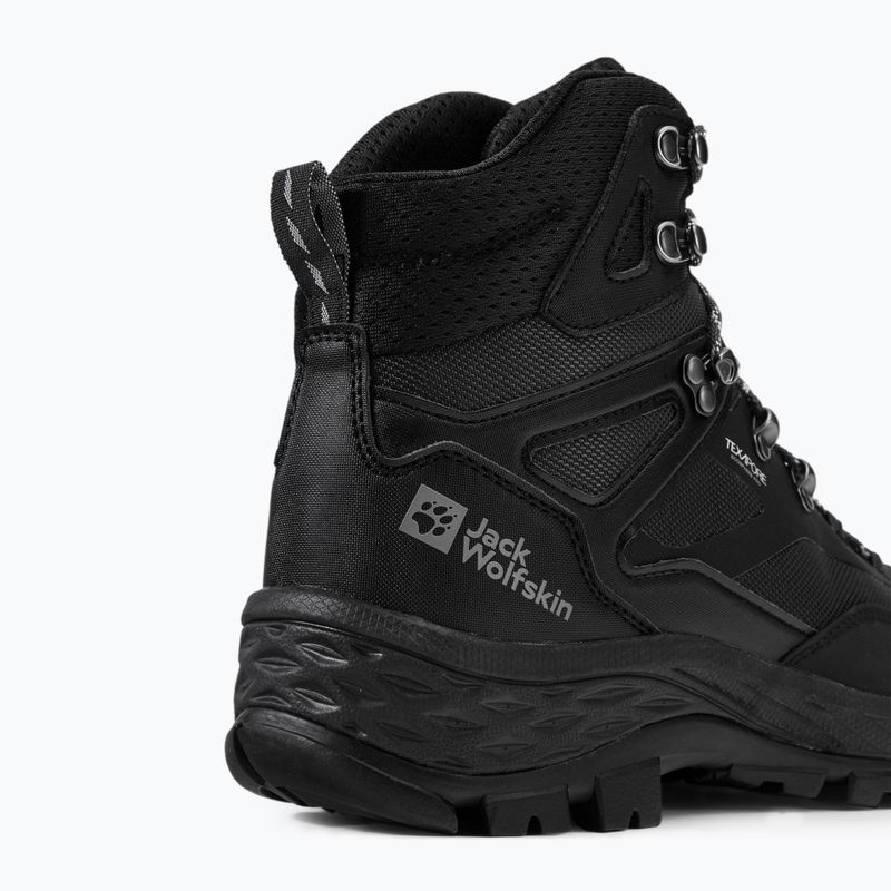 Jack Wolfskin pánske trekové topánky Rebellion Guide Texapore Mid black 4053791 8
