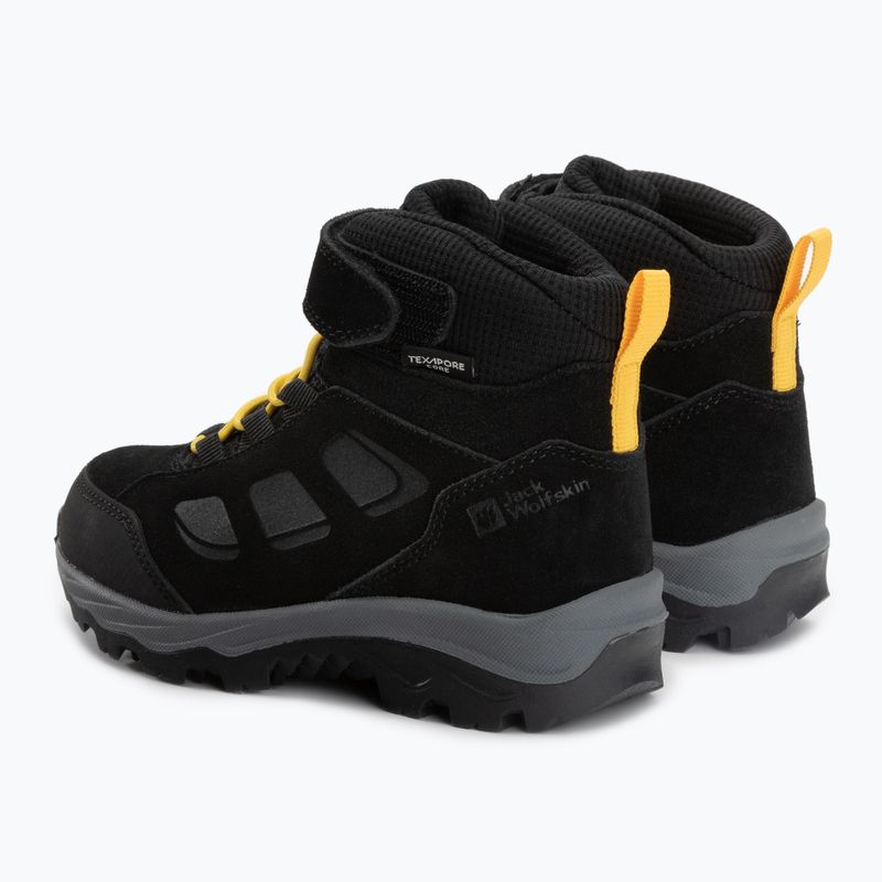 Jack Wolfskin Vojo Lt Texapore Mid detské trekové topánky black 4054021 3