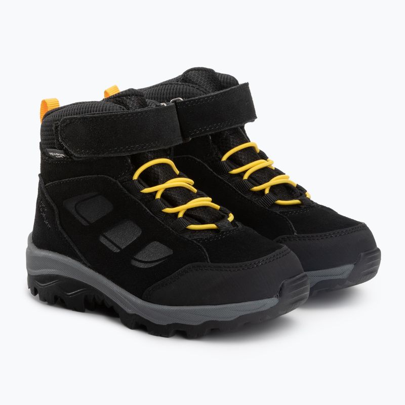Jack Wolfskin Vojo Lt Texapore Mid detské trekové topánky black 4054021 4