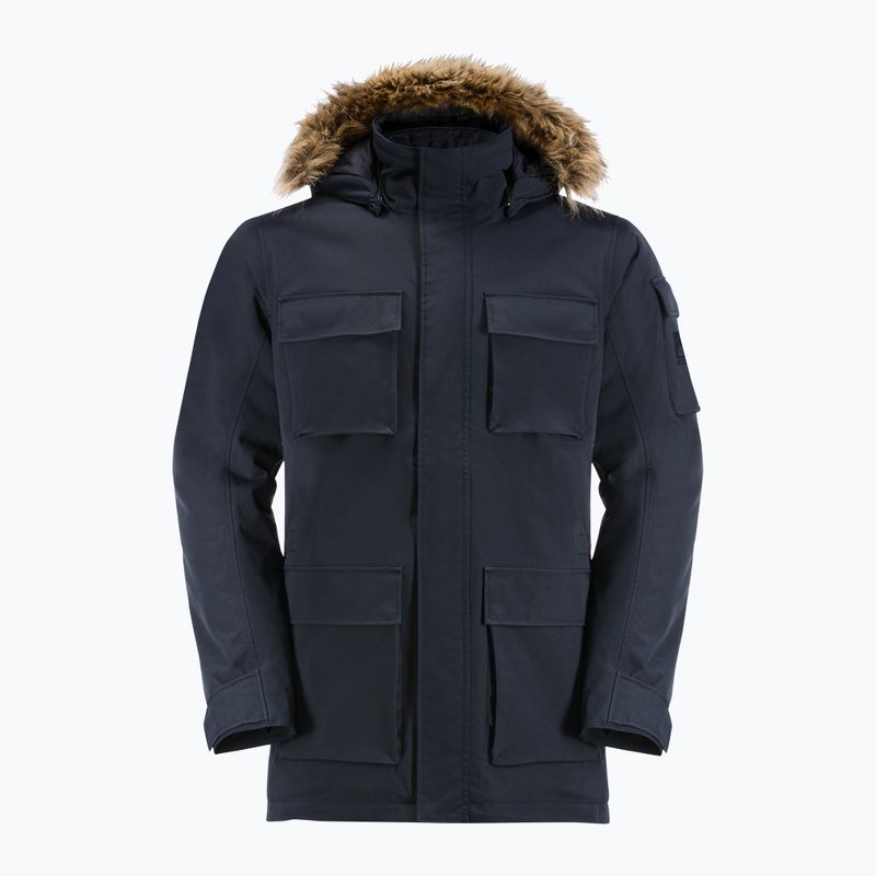 Jack Wolfskin pánska páperová bunda Glacier Canyon Parka navy blue 1107674_1010 7