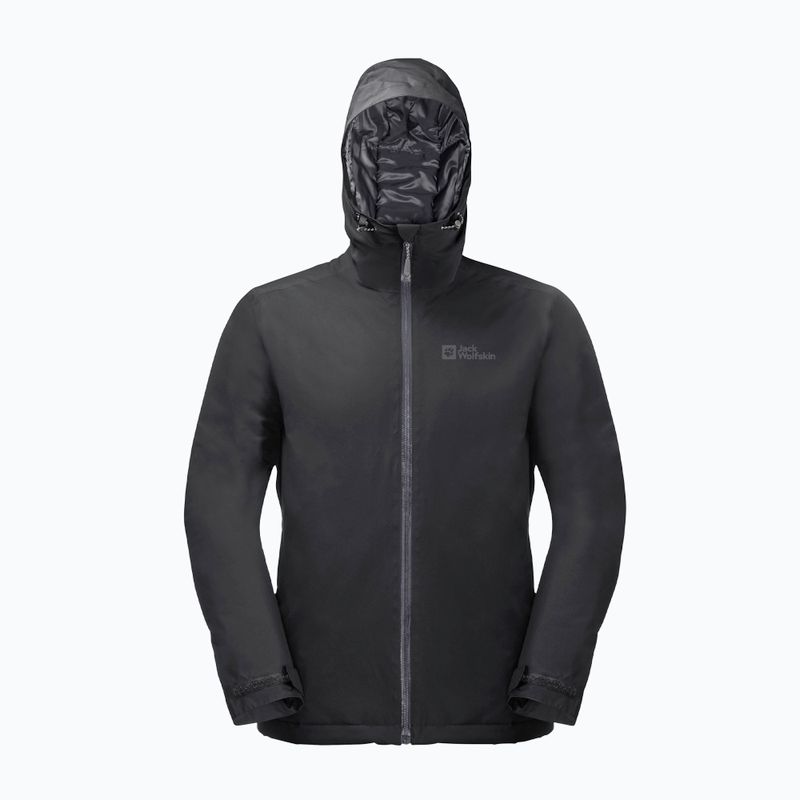 Jack Wolfskin pánska bunda do dažďa Wisper Ins black 8