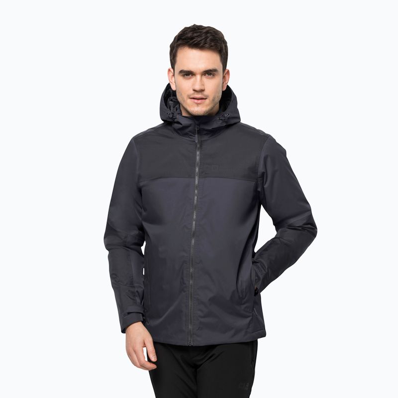 Jack Wolfskin pánska páperová bunda Jasper Ins sivá 1114321_6230