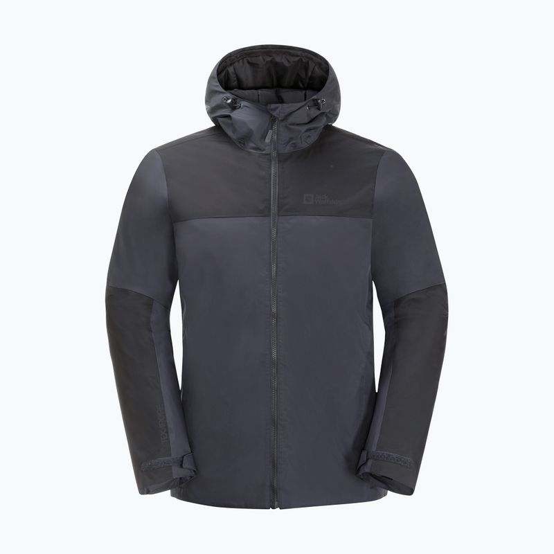 Jack Wolfskin pánska páperová bunda Jasper Ins sivá 1114321_6230 6