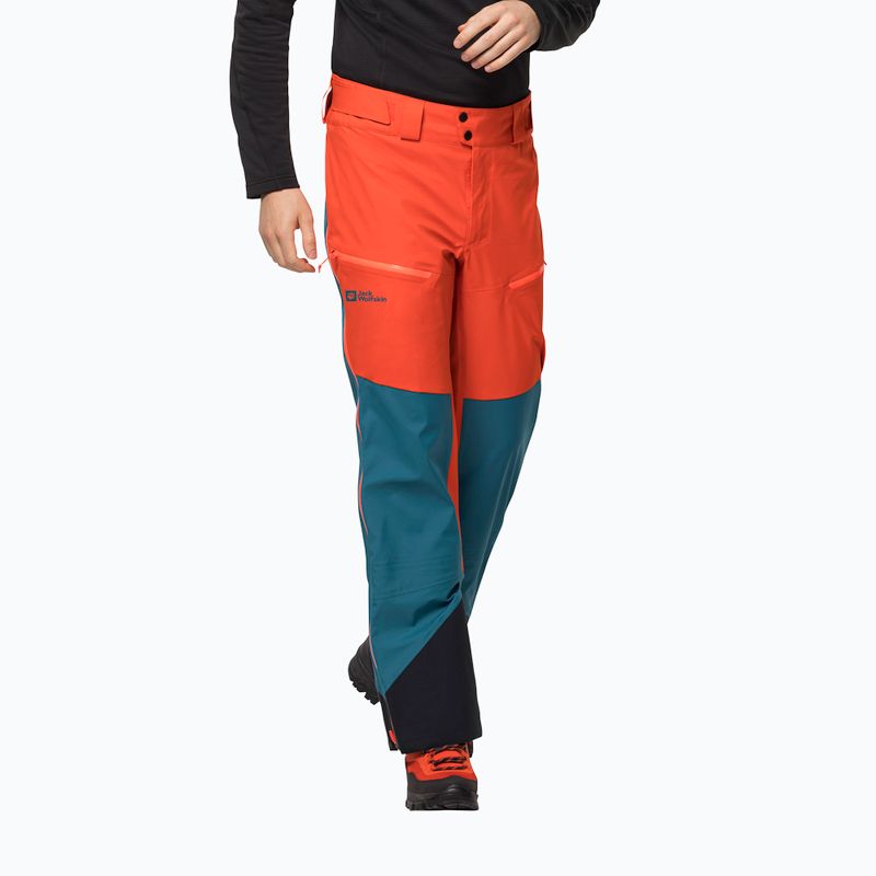 Jack Wolfskin pánske nohavice na zoskok padákom Alpspitze 3L orange 1115191