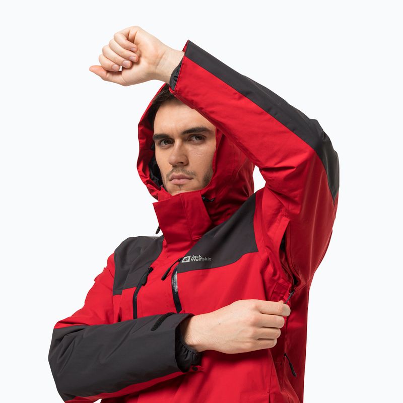 Jack Wolfskin pánska bunda 3 v 1 Jasper červená 1115261_2206_002 7