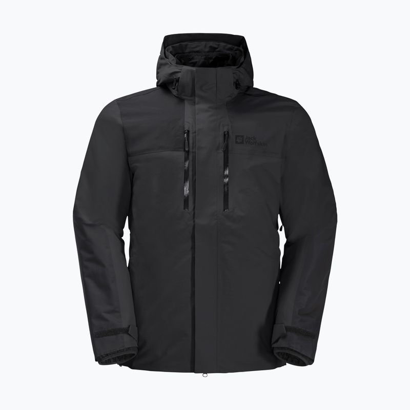 Jack Wolfskin pánska bunda do dažďa Jasper čierna 1115261_6000_006 7