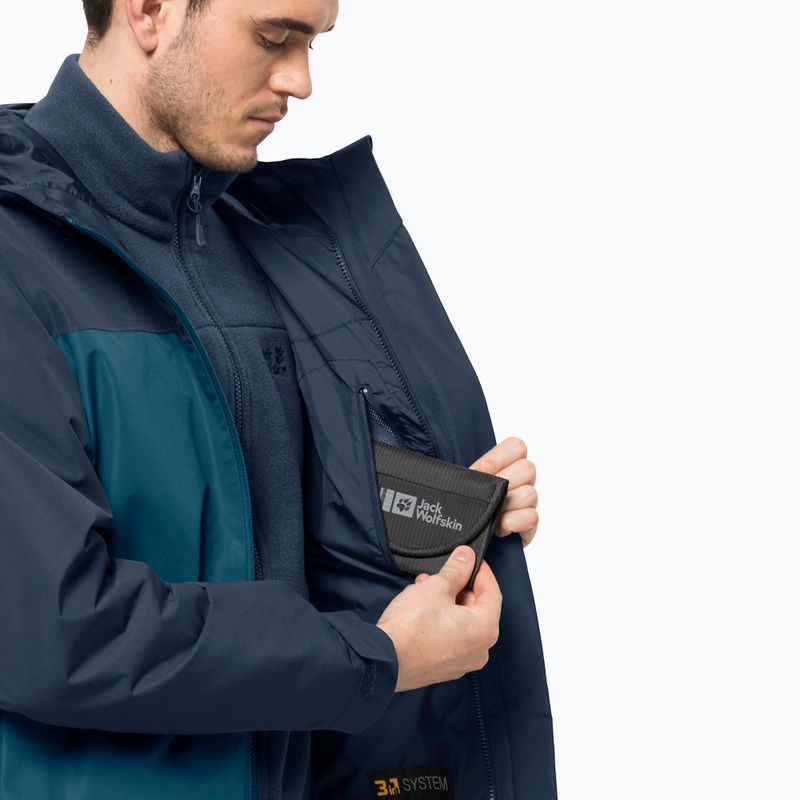 Jack Wolfskin pánska bunda do dažďa Taubenberg modrá 1115311_4133_006 7
