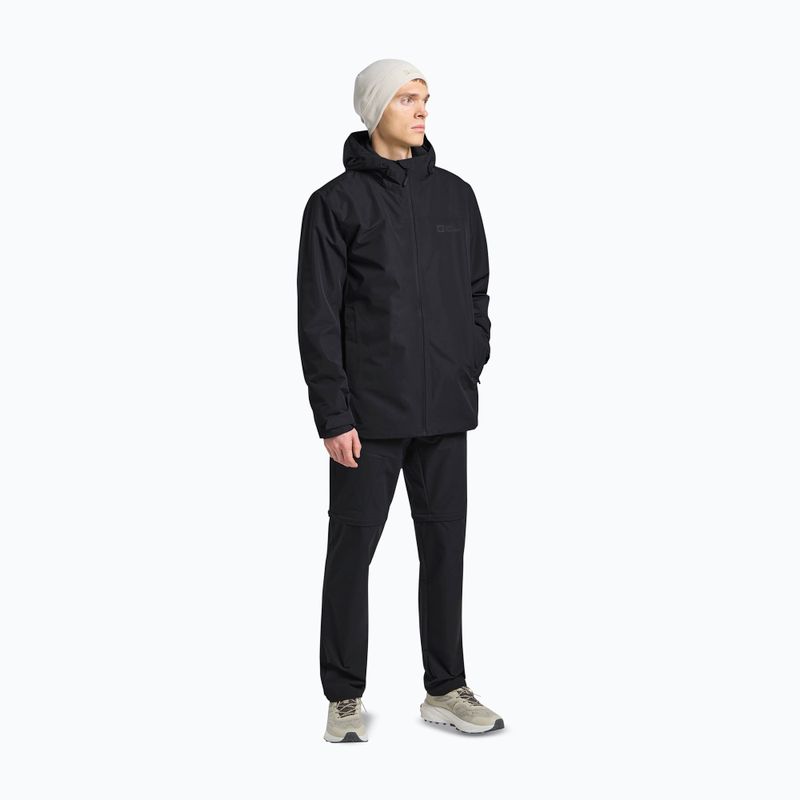 Pánska bunda 3v1 Jack Wolfskin Taubenberg 3In1 black 2