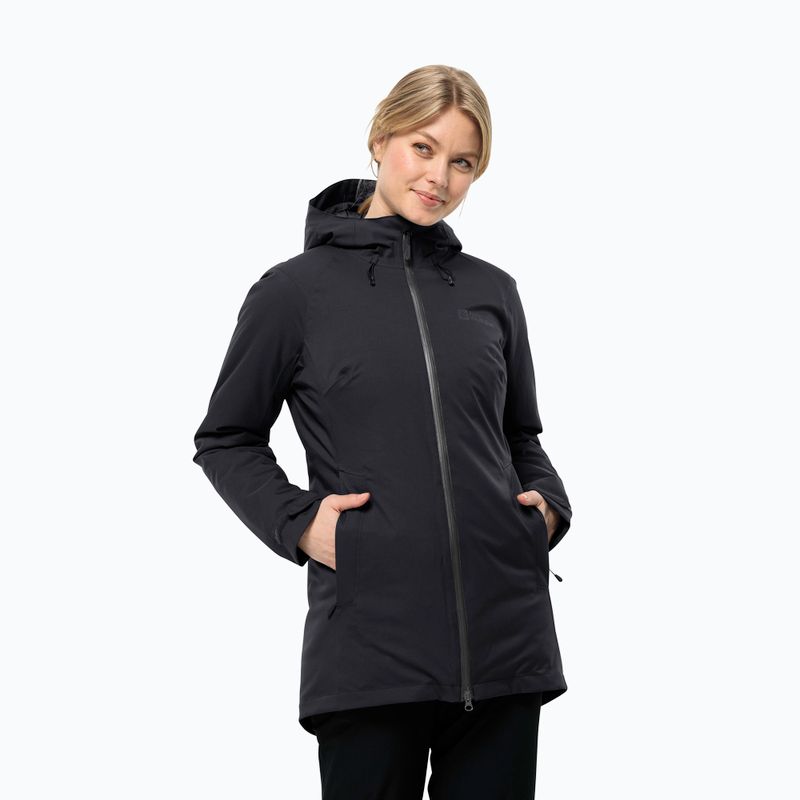 Dámska zimná bunda Jack Wolfskin Stirnberg Ins black