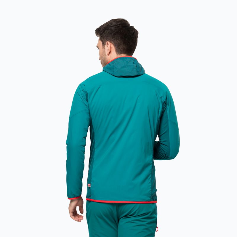 Jack Wolfskin pánska lyžiarska bunda Alpspitze Ins Hoody zelená 1206781_1124 2