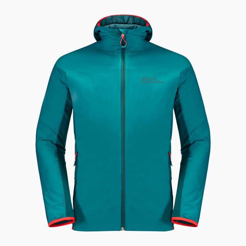 Jack Wolfskin pánska lyžiarska bunda Alpspitze Ins Hoody zelená 1206781_1124 4