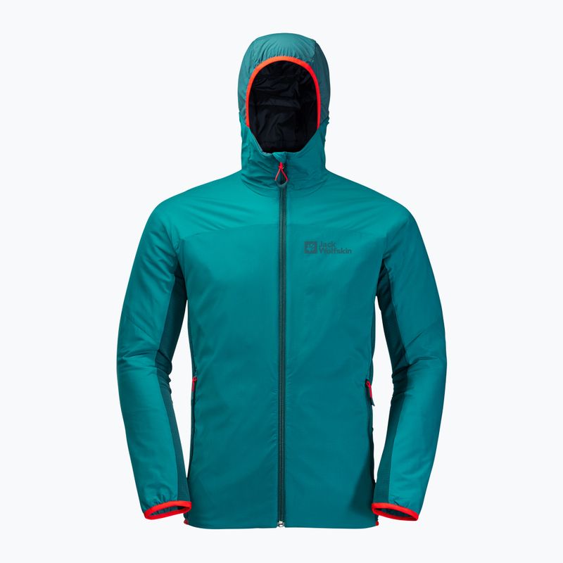 Jack Wolfskin pánska lyžiarska bunda Alpspitze Ins Hoody zelená 1206781_1124 5