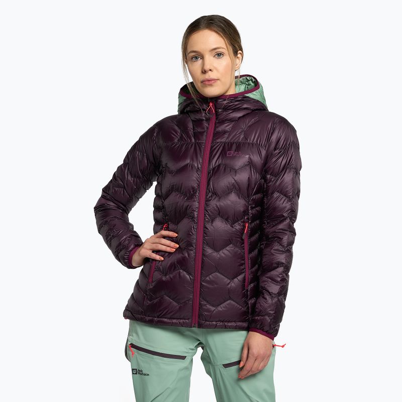 Jack Wolfskin dámska lyžiarska bunda Alpspitze Down Hoody purple 1206791_2042