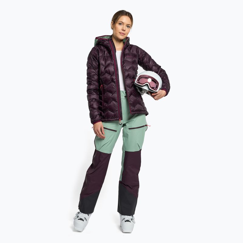 Jack Wolfskin dámska lyžiarska bunda Alpspitze Down Hoody purple 1206791_2042 2