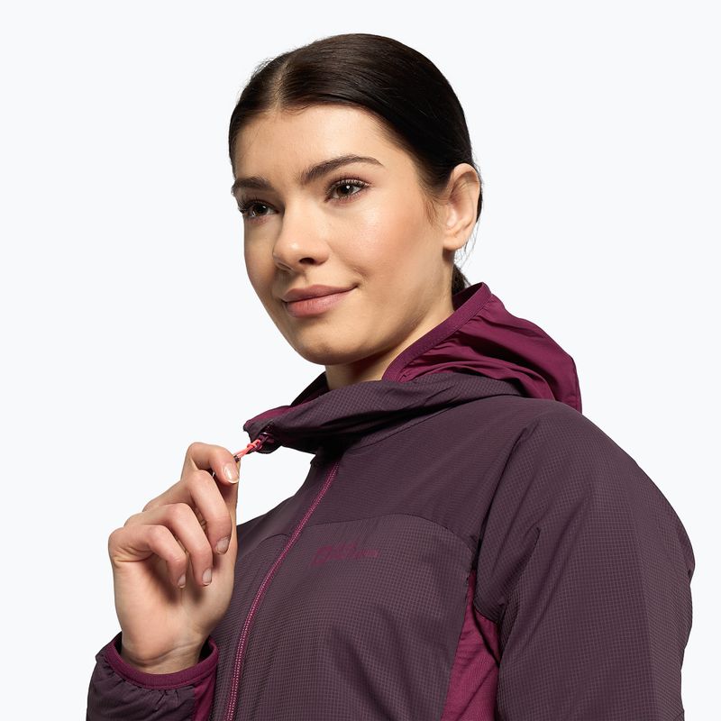 Dámska lyžiarska bunda Jack Wolfskin Alpspitze Ins Hoody purple 1206801_2042 6