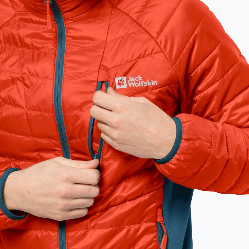 Jack Wolfskin pánska páperová bunda Routeburn Pro Ins červená 1206861_3017 3