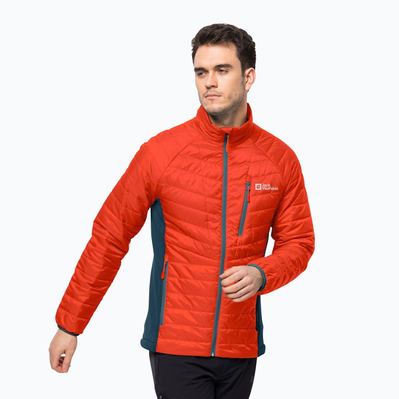 Jack Wolfskin pánska páperová bunda Routeburn Pro Ins červená 1206861_3017