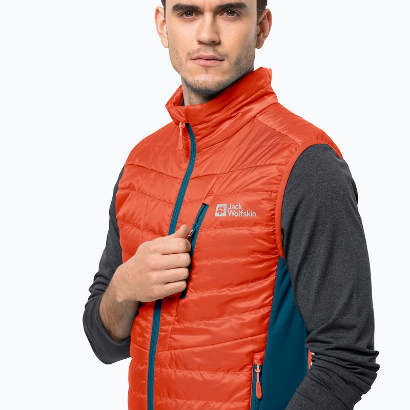 Jack Wolfskin Routeburn Pro Ins pánske turistické bez rukávov oranžové 1206871_3017_002 3