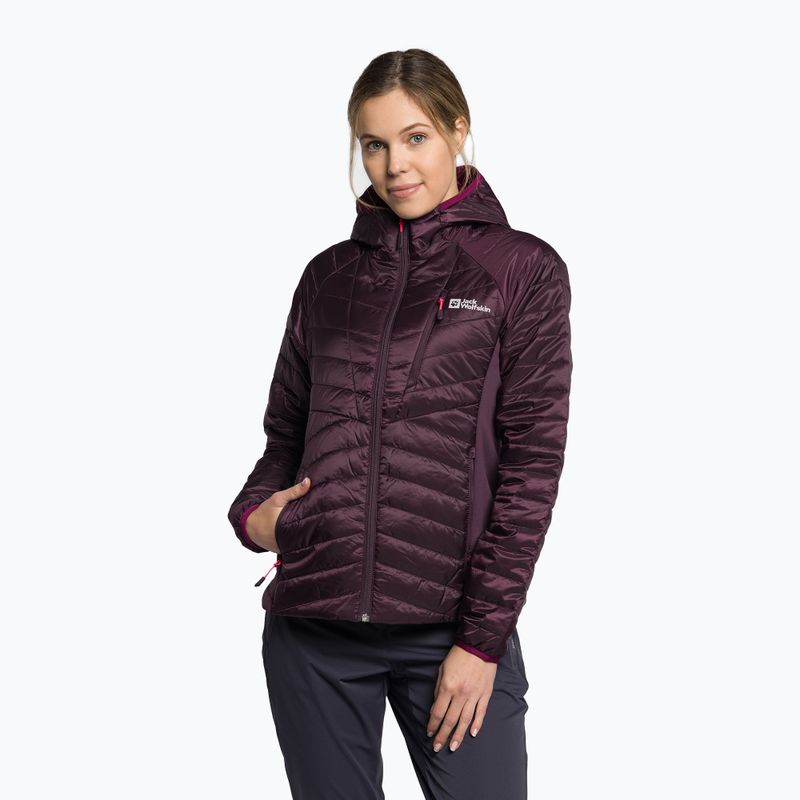 Dámska páperová bunda Jack Wolfskin Routeburn Pro Ins purple 1207191_2042