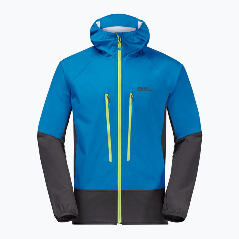 Jack Wolfskin pánska lyžiarska bunda Alpspitze Hoody modrá 1307371_1361 7