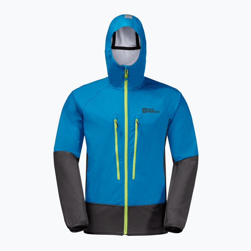 Jack Wolfskin pánska lyžiarska bunda Alpspitze Hoody modrá 1307371_1361 8