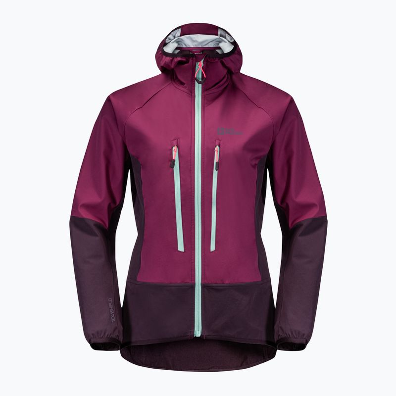 Jack Wolfskin Alpspitze Hoody dámska lyžiarska bunda fialová 1307391_1014 9