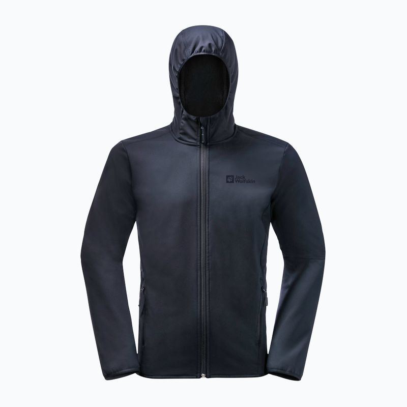 Jack Wolfskin pánska softshellová bunda Bornberg Hoody navy blue 1307471_1010 7