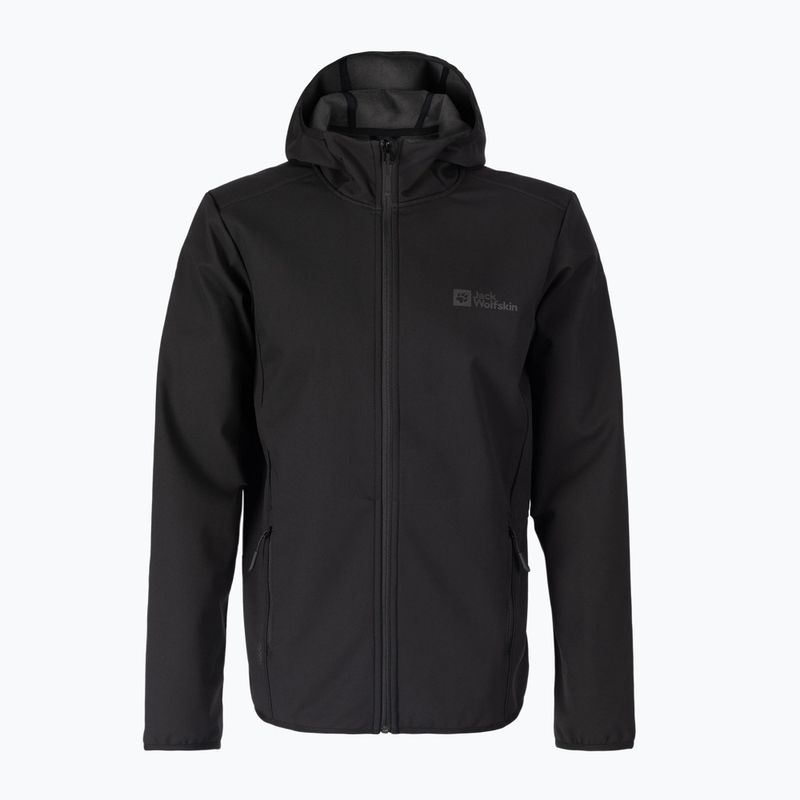 Jack Wolfskin Bornberg Hoody pánska softshellová bunda čierna 1307471_6000 5