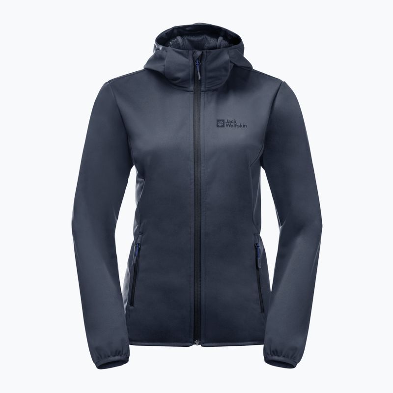 Jack Wolfskin dámska softshellová bunda Windhain Hoody navy blue 1307481_1010 9