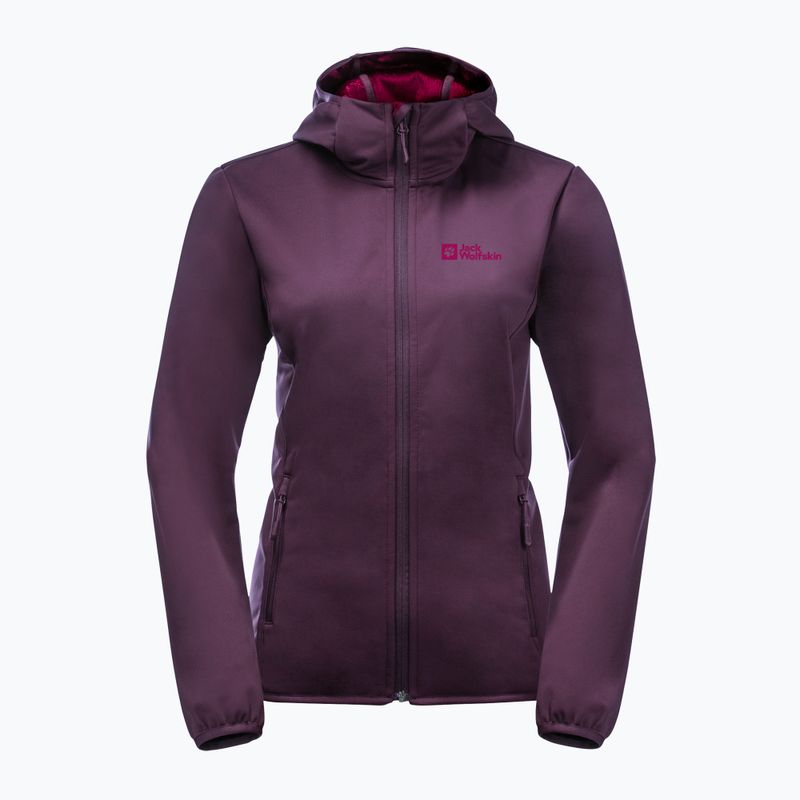 Jack Wolfskin dámska softshellová bunda Windhain Hoody purple 1307481 10