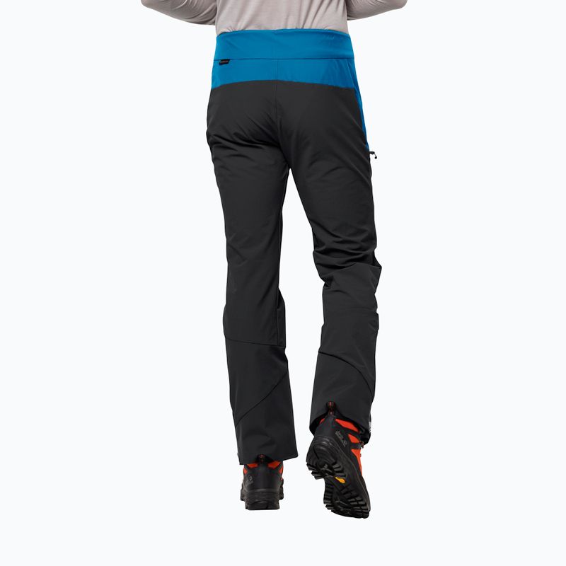 Jack Wolfskin pánske lyžiarske nohavice Alpspitze blue-black 1507511 2