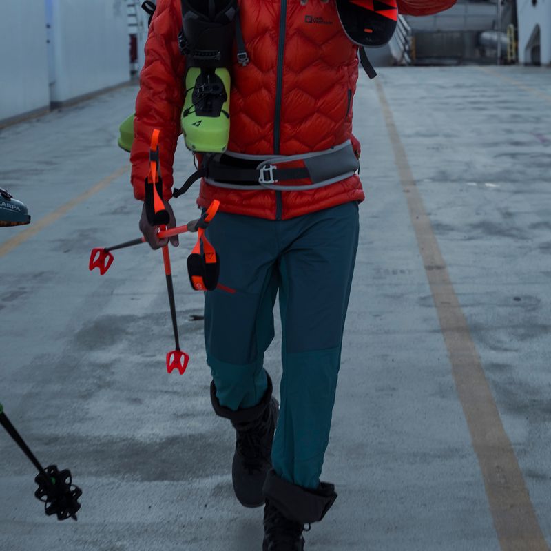 Jack Wolfskin pánske lyžiarske nohavice Alpspitze modro-zelené 1507511 6