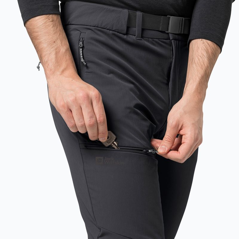 Jack Wolfskin pánske trekingové nohavice Holdsteig black 1507571 4