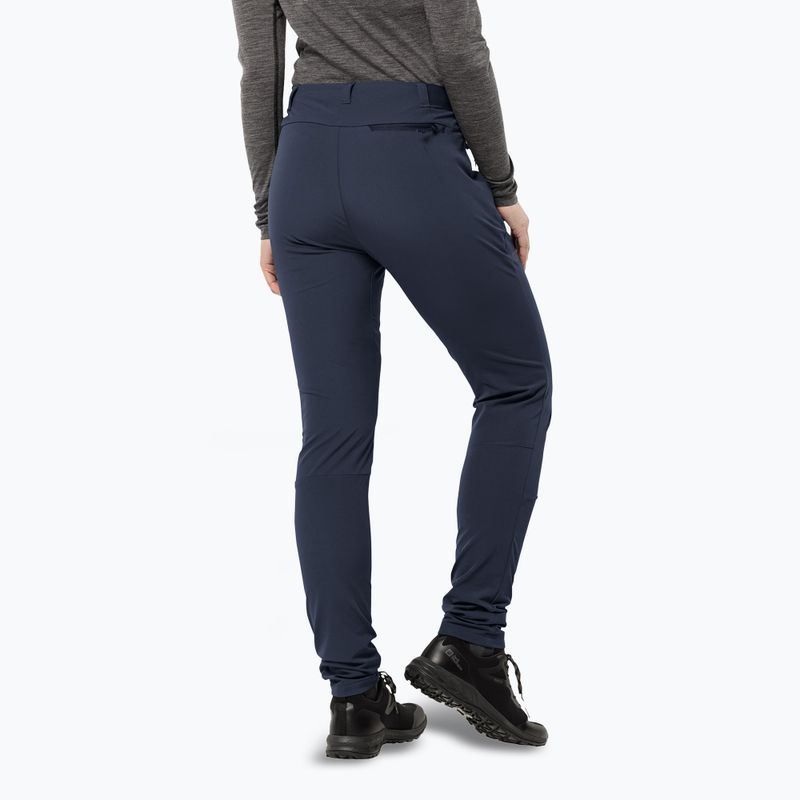Dámske softshellové nohavice Jack Wolfskin Geigelstein Slim night blue 2