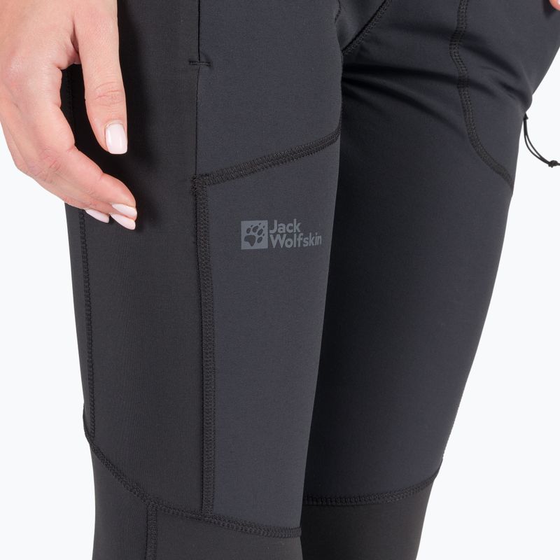 Jack Wolfskin dámske legíny Salmaser Tights black 1507781_6000_005 6
