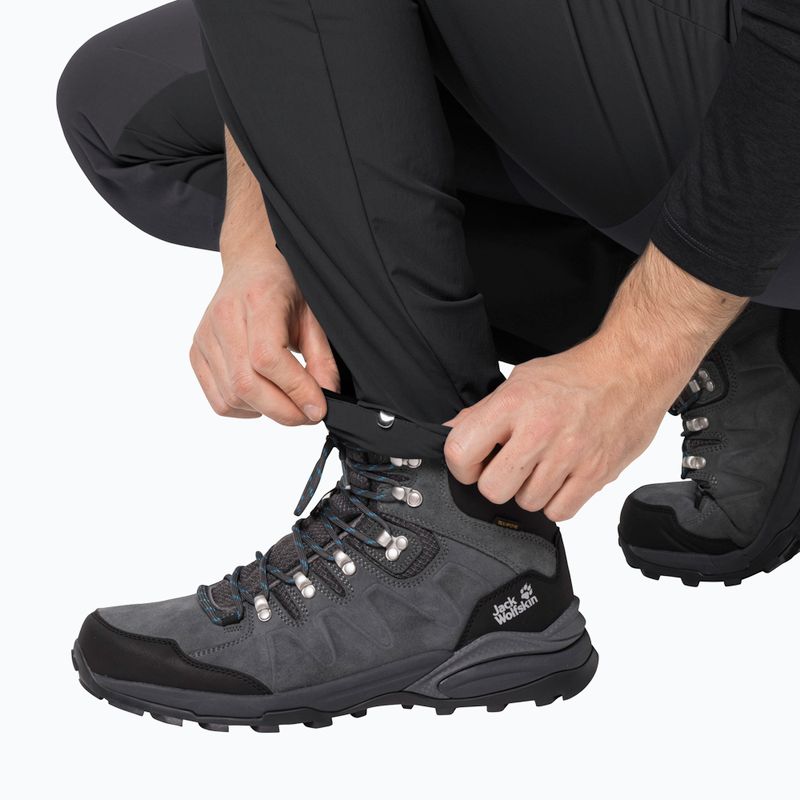 Jack Wolfskin pánske softshellové nohavice Ziegspitz black 1507841 5