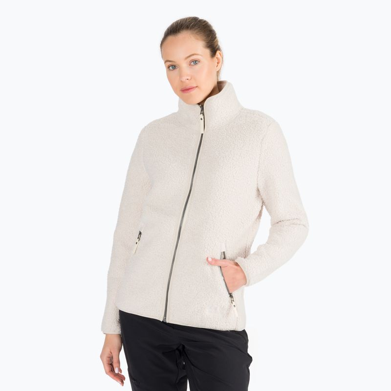 Jack Wolfskin dámska fleecová mikina High Cloud biela 1708731