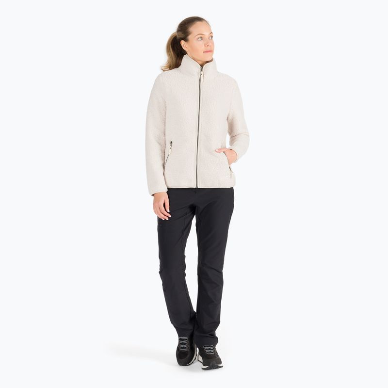 Jack Wolfskin dámska fleecová mikina High Cloud biela 1708731 2